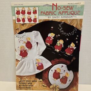 Daisy Kingdom No Sew Fabric Applique Michel's Angels Christmas Holiday‎ U.S.A